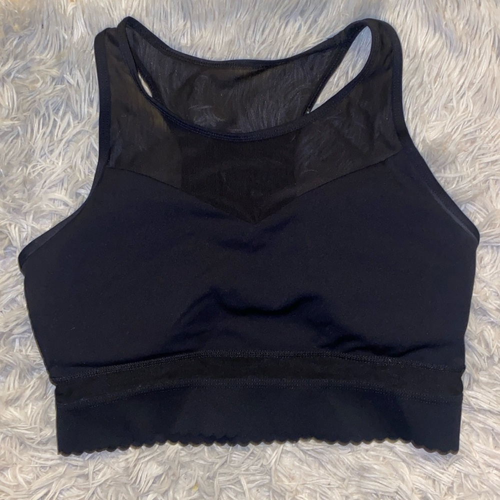 ZYIA CROPPED MESH SPORTS BRA - SIZE M